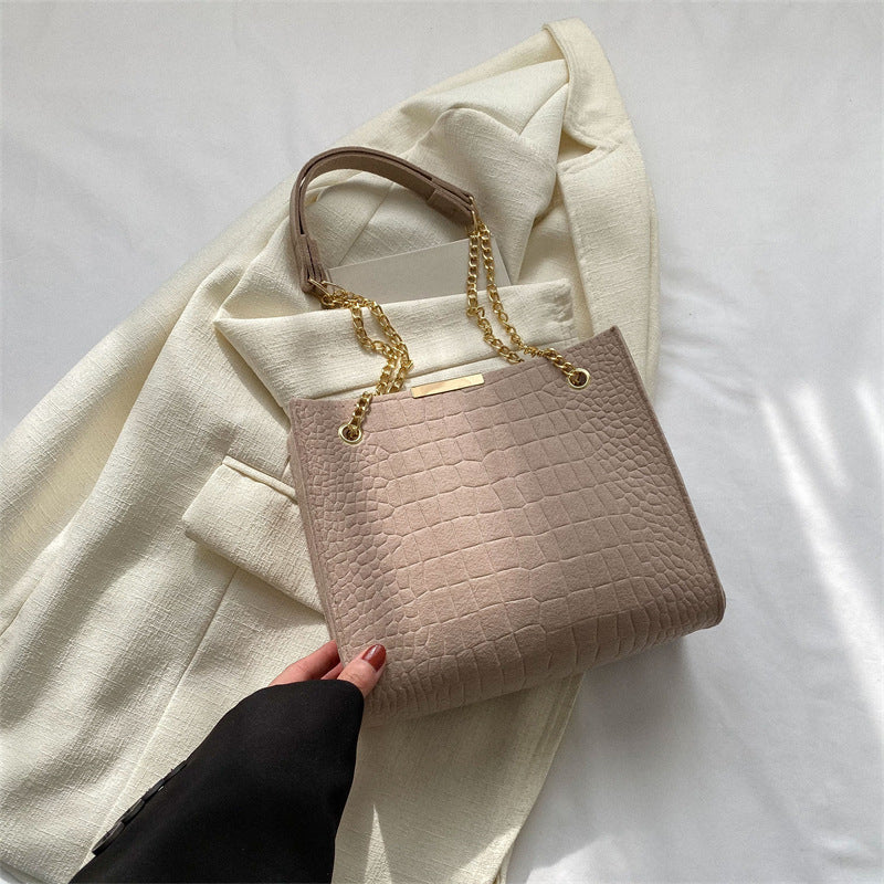 Wholesale Felt Leisure Chain Single Shoulder Crossbody Tote Bag